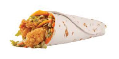 Popeyes Chicken Loaded Wrap